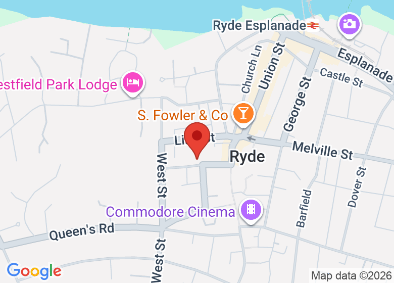 Map showing location of Methodist Church