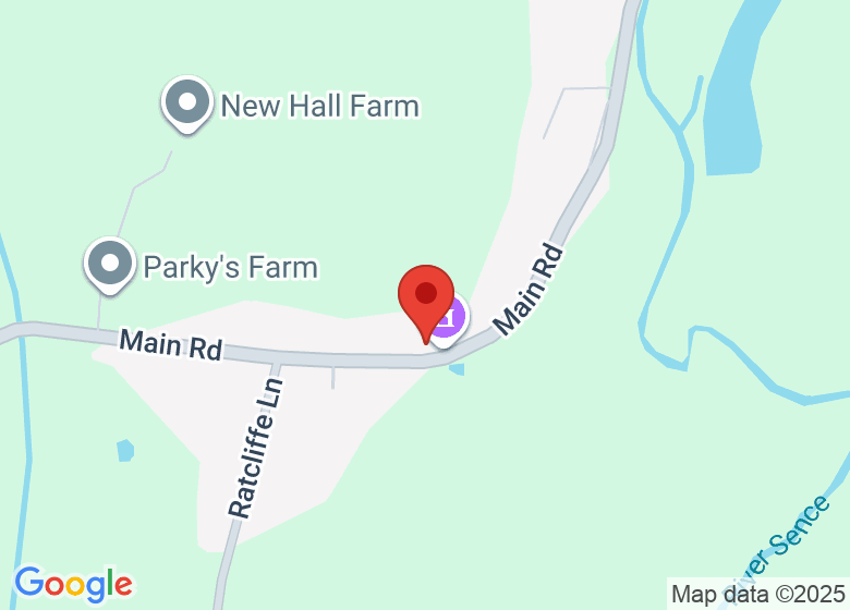 Map showing location of Sheepy Memorial Hall