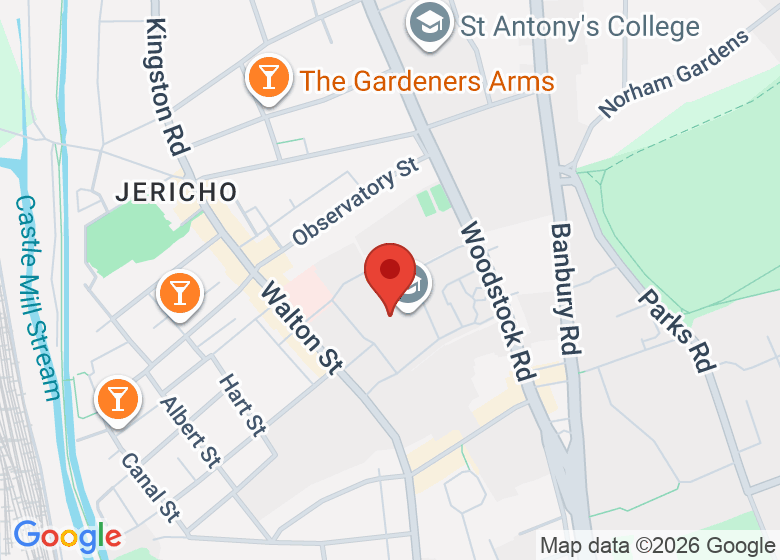 Map showing location of The Stephen A. Schwarzman Centre for the Humanities