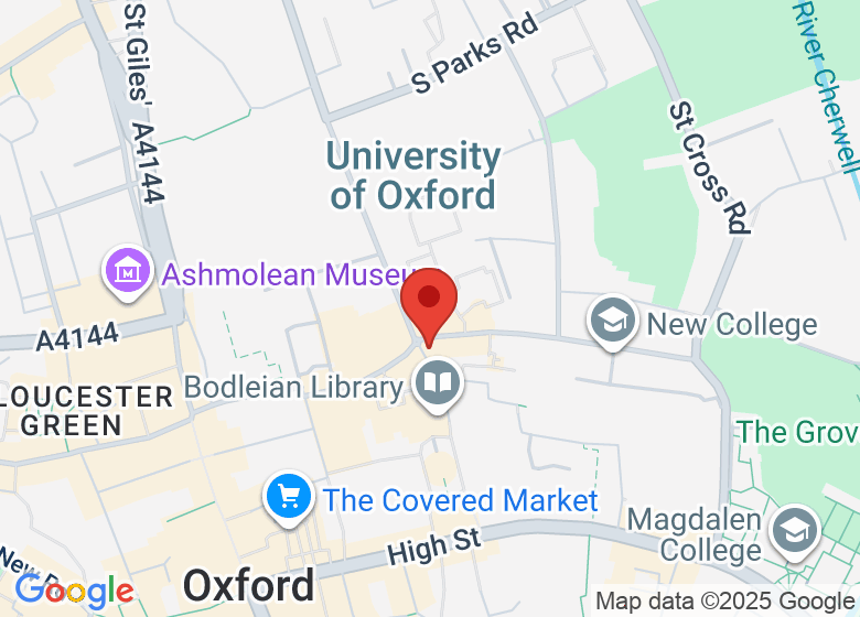 Map showing location of Oxford Martin School (University of Oxford)