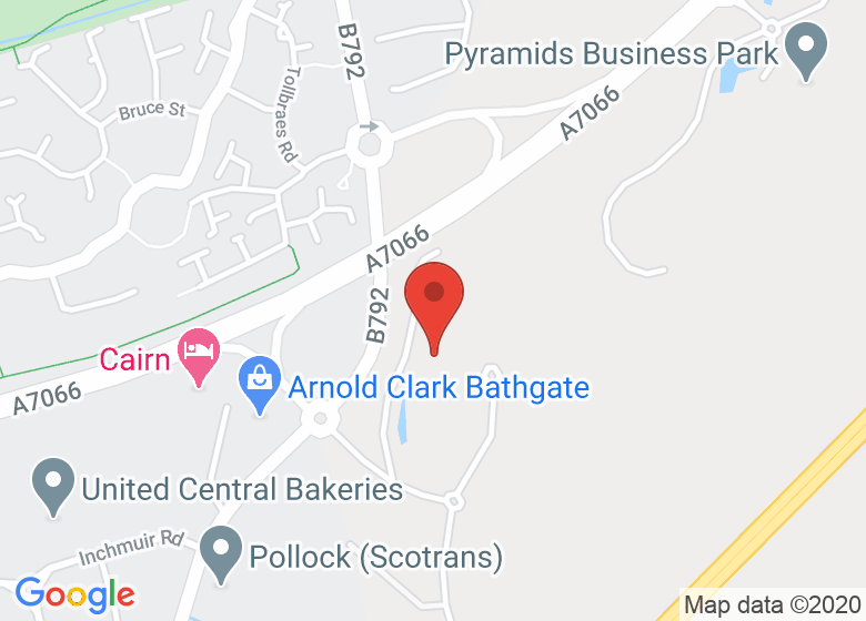 Map showing location of Flexspace Bathgate