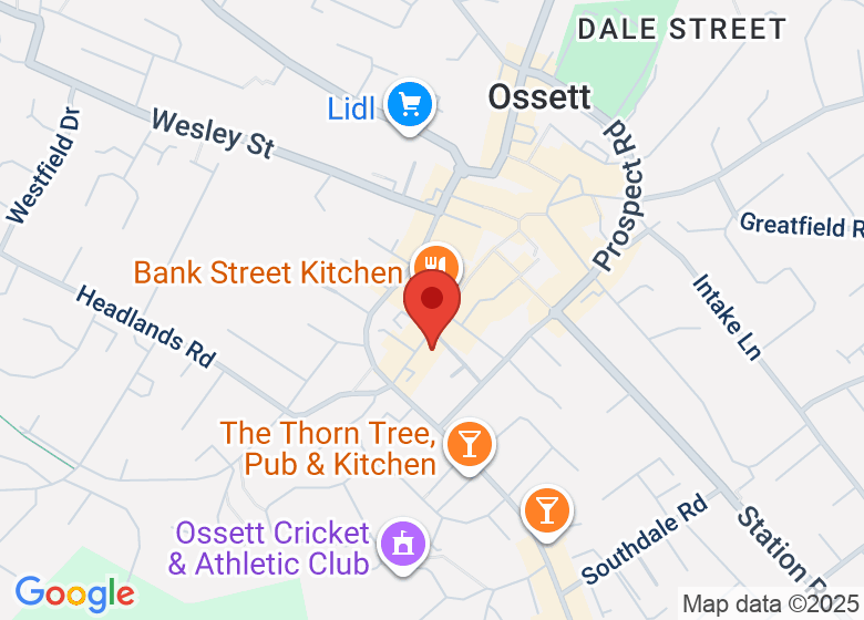 Map showing location of Moss & Moon Wellbeing 