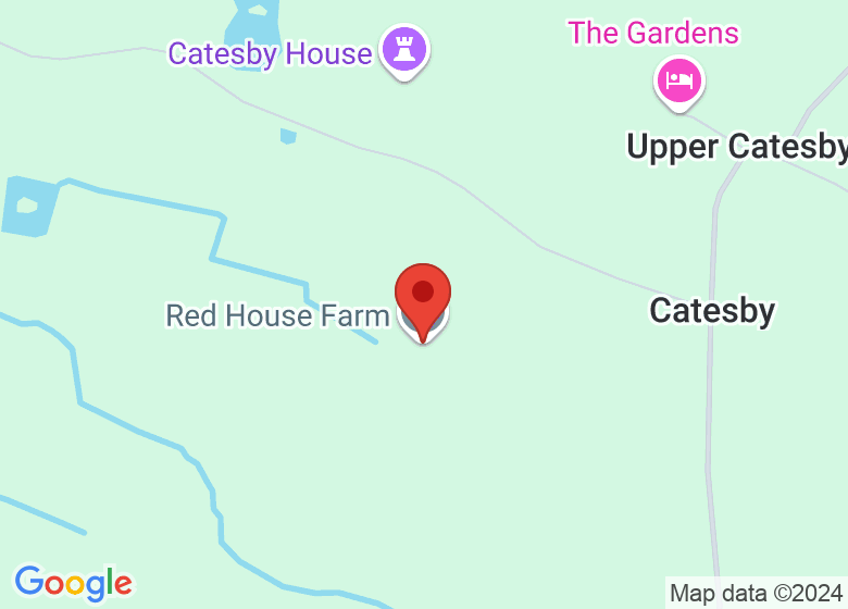 Map showing location of Red house farm