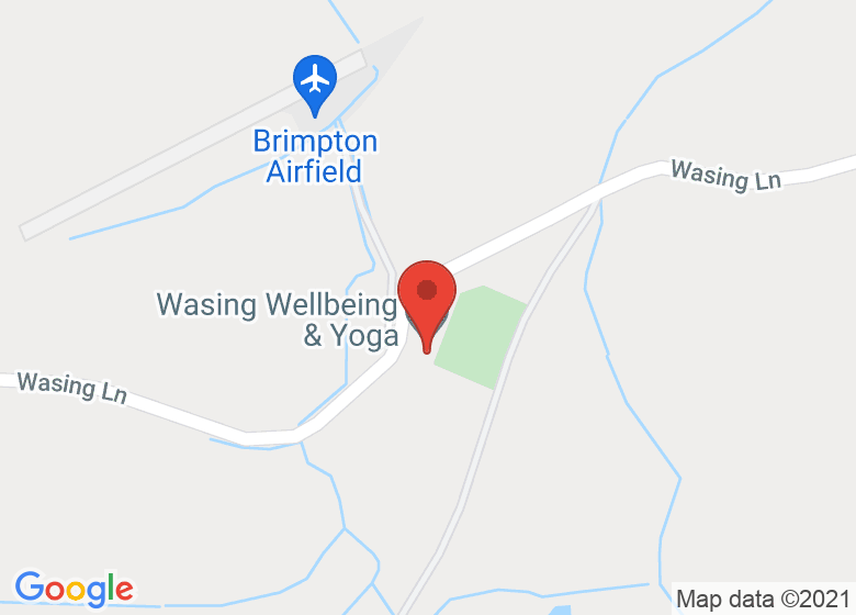 Map showing location of Wasing Wellbeing & Yoga