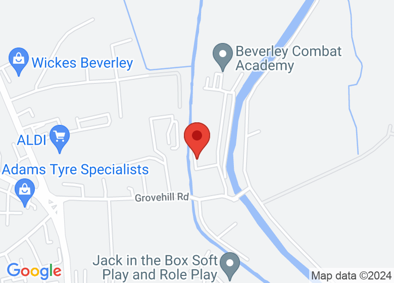 Map showing location of Sunset Studios Beverley