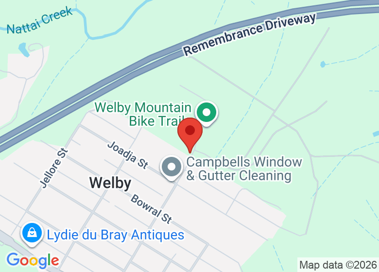 Map showing location of Southern Highlands Hockey Centre