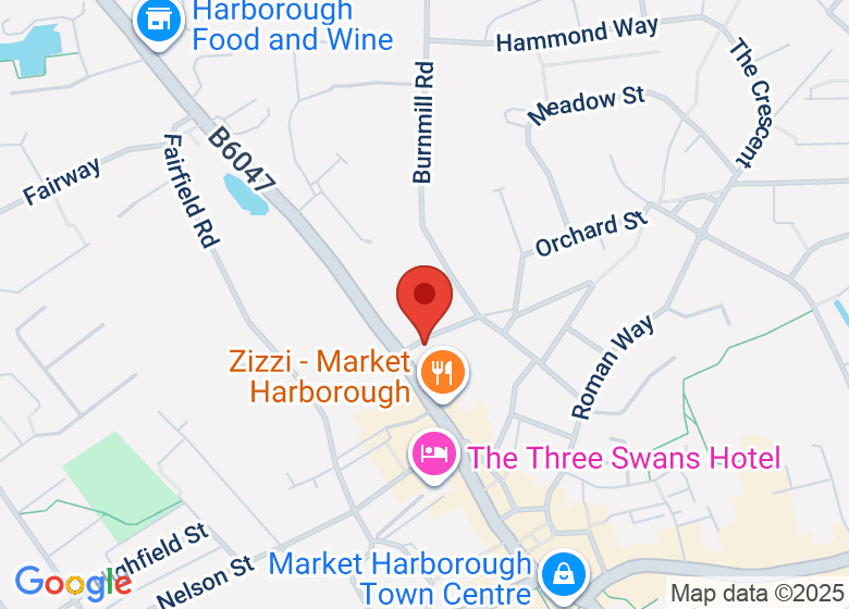 Map showing location of The Congregational Church