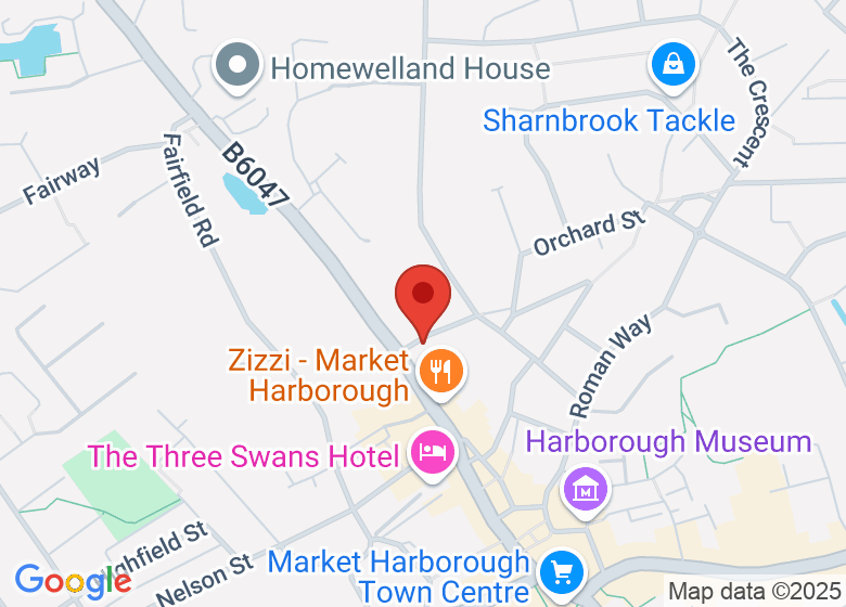 Map showing location of Congregational Church