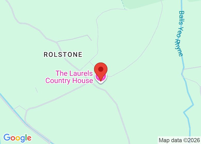 Map showing location of The Laurels Country House