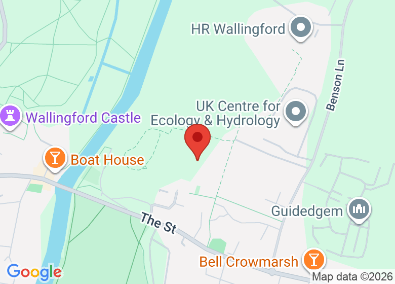 Map showing location of Crowmarsh Gifford Recreation Ground