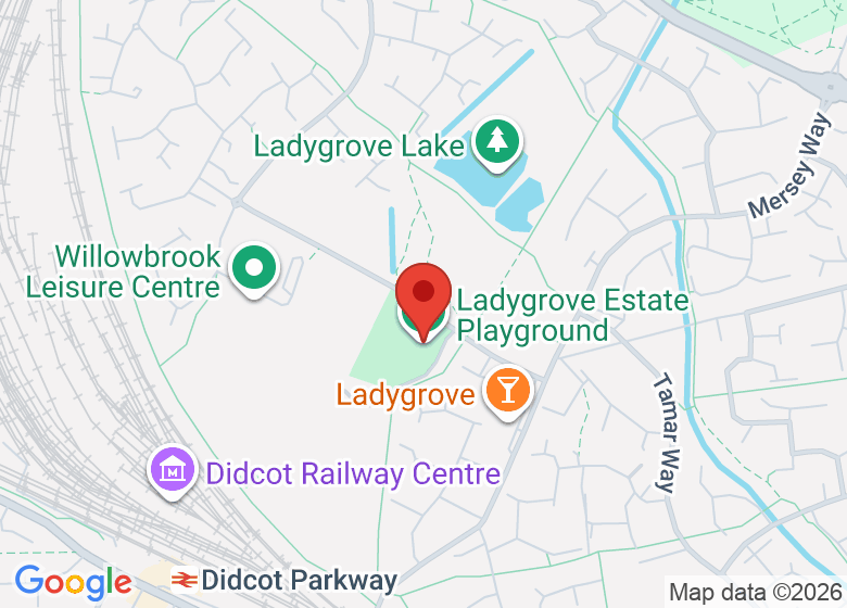 Map showing location of Ladygrove Estate Playground