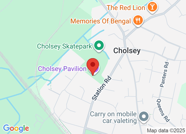Map showing location of Cholsey Pavilion