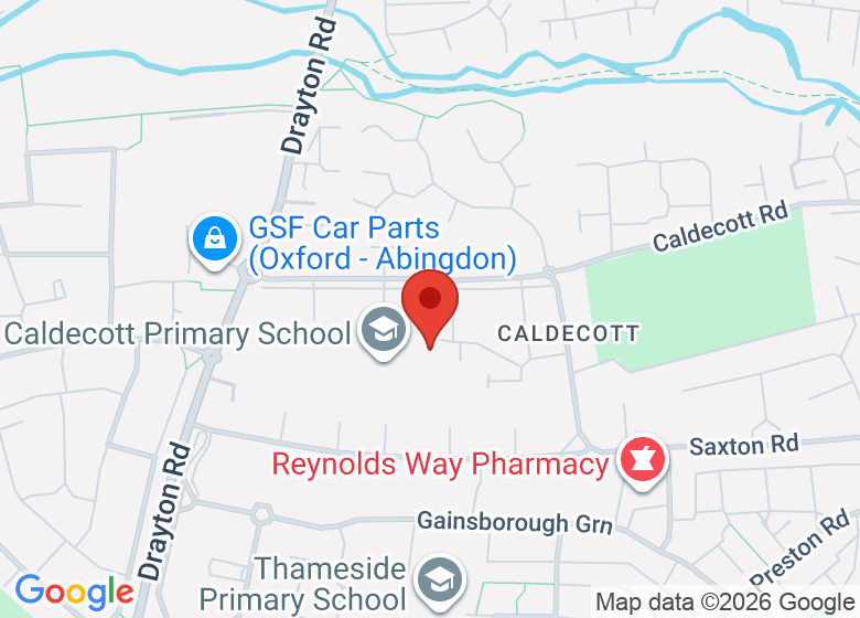 Map showing location of Abingdon Carousel Family Centre