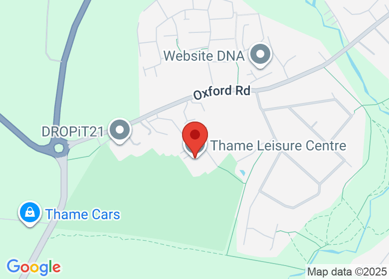 Map showing location of Thame Leisure Centre