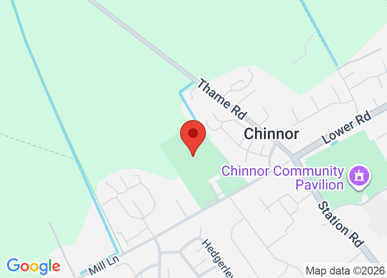 Map showing location of Chinnor Recreation Ground