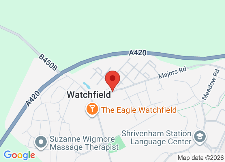 Map showing location of Watchfield Recreation Ground