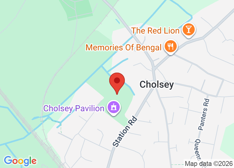 Map showing location of Cholsey Recreation Ground