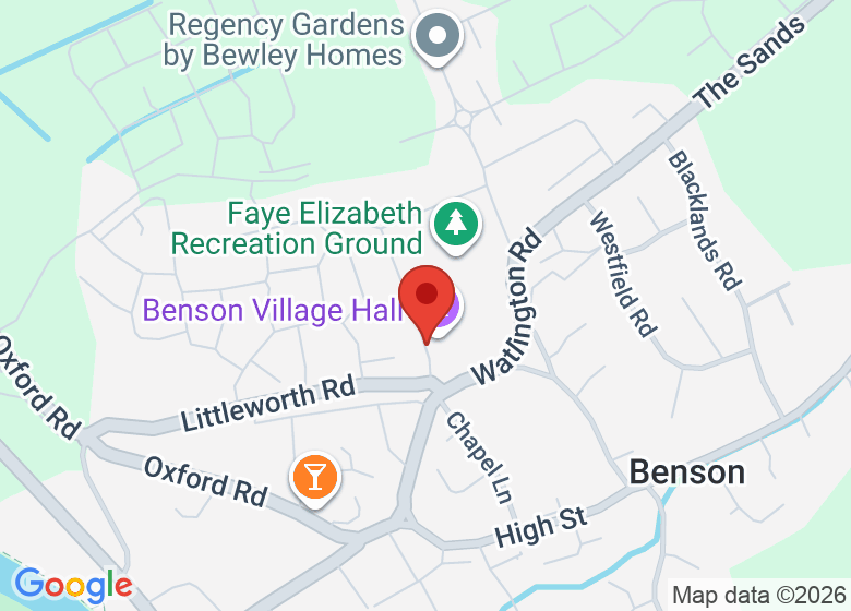 Map showing event location