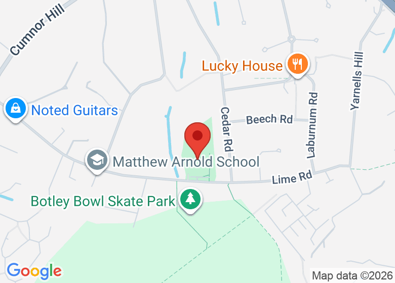 Map showing location of Louie Memorial Fields