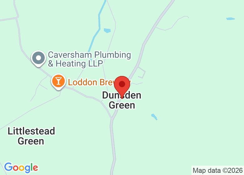 Map showing location of Eye & Dunsden Village Hall
