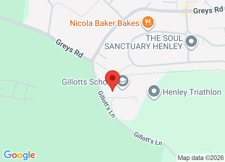 Map showing location of Henley Leisure Centre