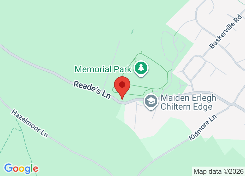 Map showing location of Kidmore End War Memorial Hall