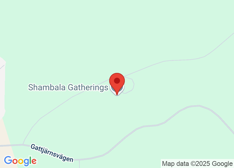Map showing location of Shambala Gatherings