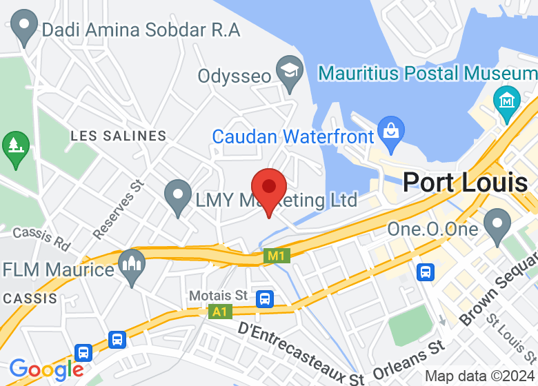 Map showing location of The Docks