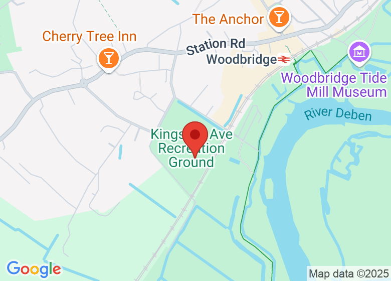 Map showing location of Kingston Fields Playground