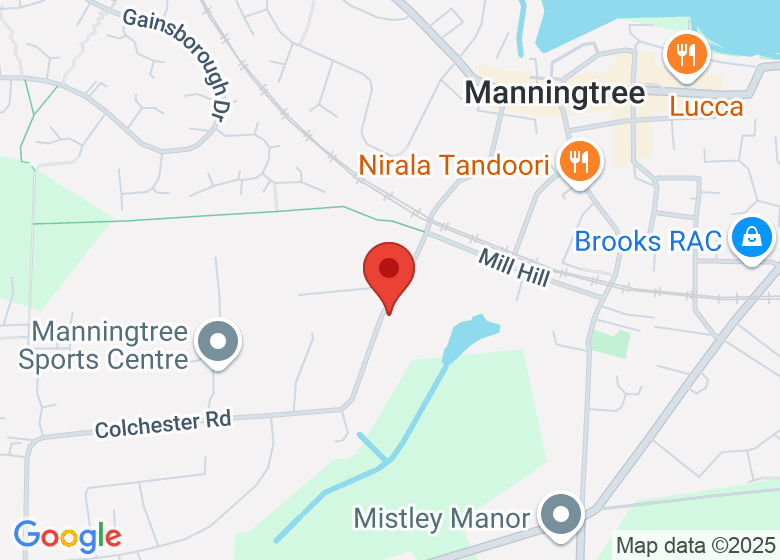 Map showing location of Rise Studio Manningtree
