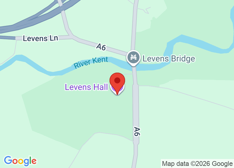 Map showing location of Levens Hall