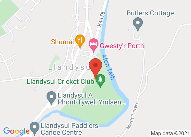 Map showing location of Parc Coffa Memorial Park