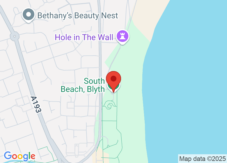 Map showing location of South Beach, Blyth