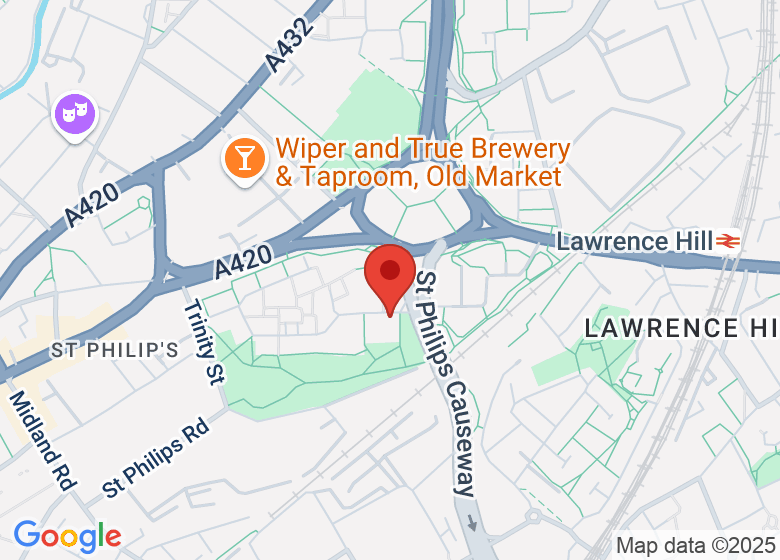 Map showing location of The Salvation Army