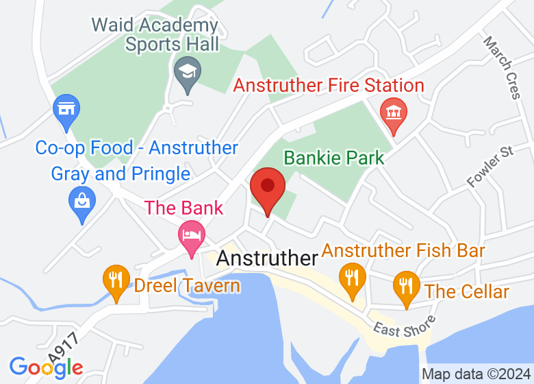 Map showing location of Anstruther Town Hall (Lower)