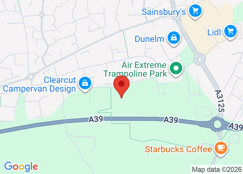 Map showing location of Sweet briar lane 