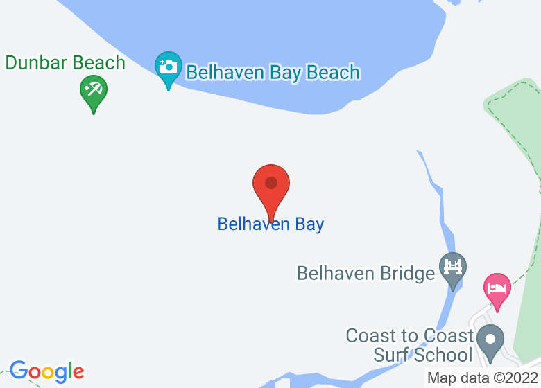 Map showing location of Belhaven Bay
