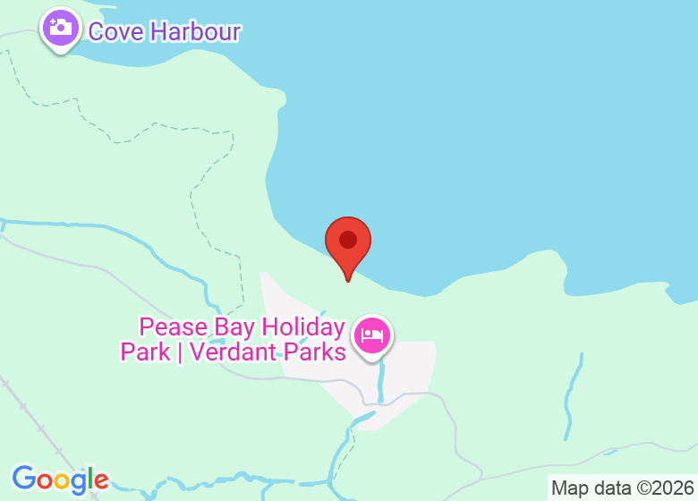Map showing location of Pease Bay