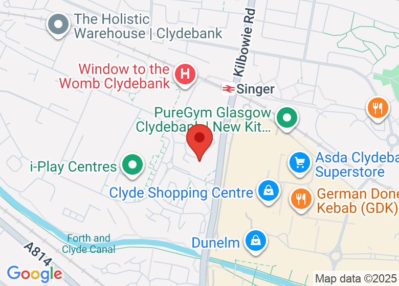 Map showing location of Erskine House Clydebank Business Centre