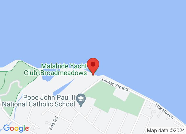 Map showing location of Malahide Yacht Club