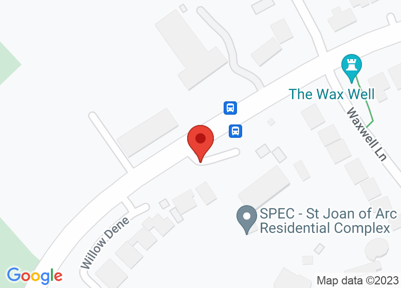 Map showing location of Wild Brambles Forest School