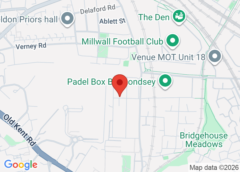 Map showing location of Studio 1, London Performance Studios