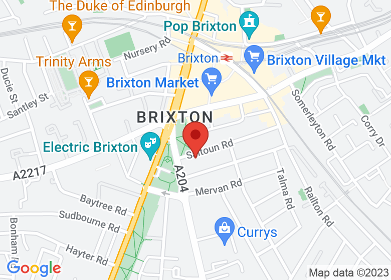 Map showing location of Vida Walsh Centre