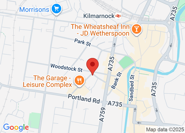 Map showing location of URBAN STUDIO 