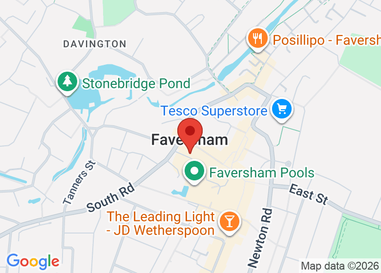 Map showing event location