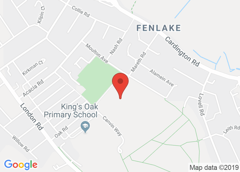 Map showing location of Jubilation Centre, Jubilee Park