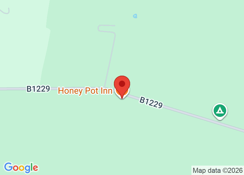 Map showing location of Honey Pot Inn