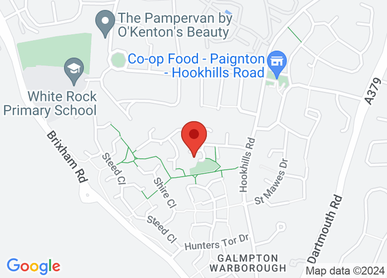 Map showing location of Hookhills Community Centre