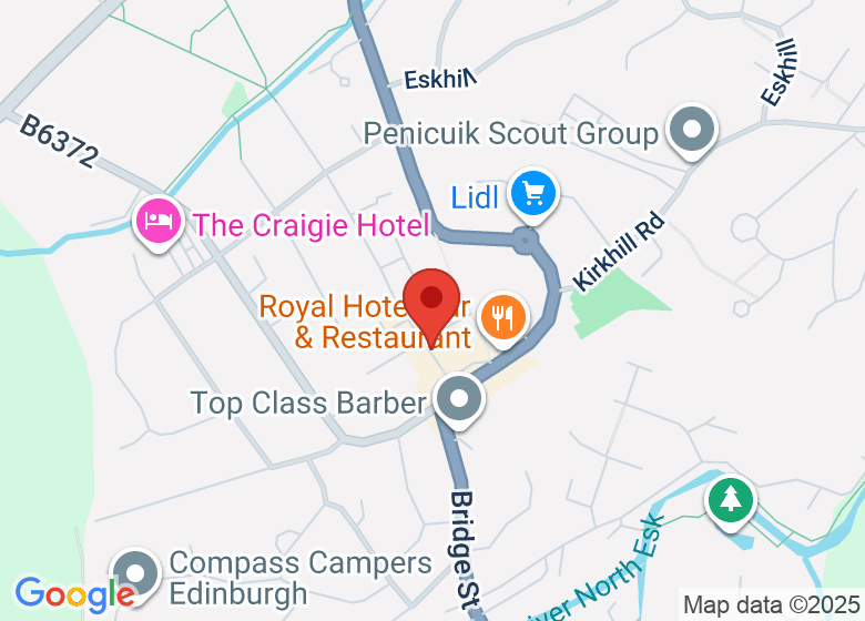 Map showing event location