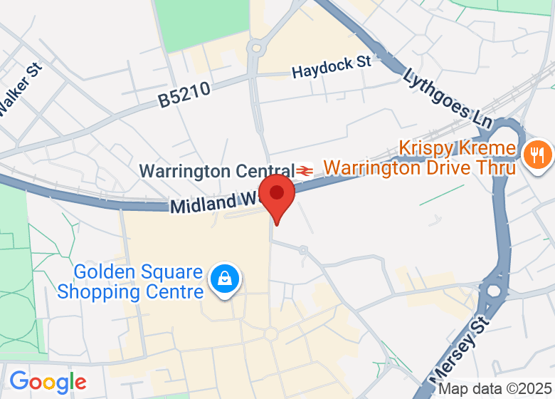 Map showing location of The Parr's Bank Hotel